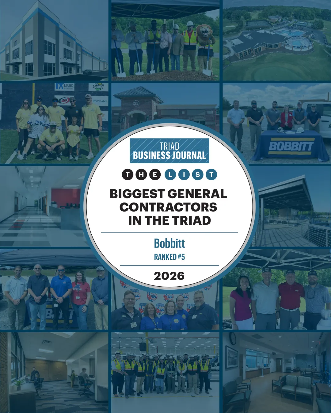 Bobbitt Recognized as a Top General Contractor in the Triad